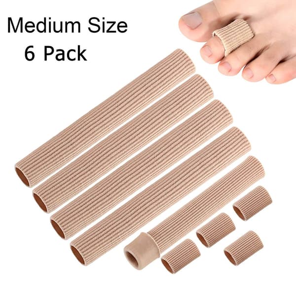 5-pack Mjuka Gel Tåskydd Ärmar Skydd för Liktornar Blåsor och Förhårdnader