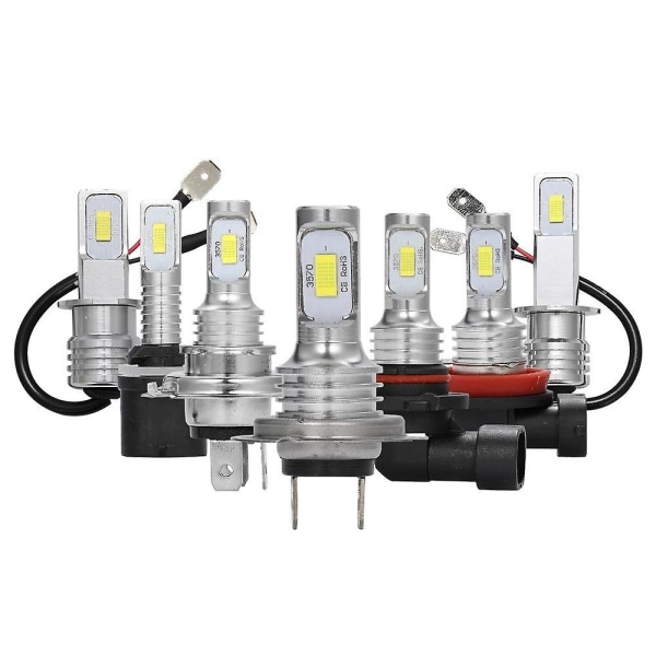 2stk H1 H3 H4 H7 H8/h11 9005 9006 6000k Super White Csp Led Headlight Bulb Kit 9006 Gold