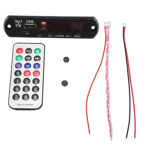 MP3 Bluetooth Fjärrkontroll Dekoderkort Hands Free Volymjustering Dekodermodul för MP3-spelare