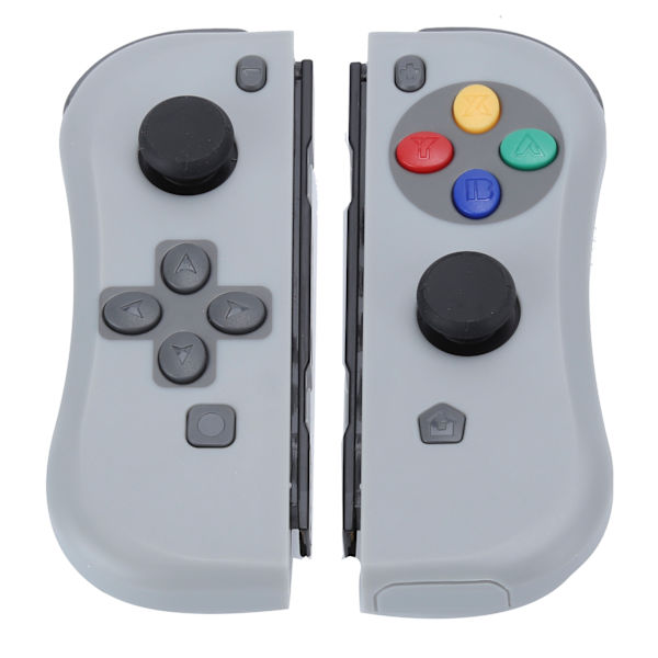 För Joycon Spelkonsol Trådlös Bluetooth Gamepad Höger Vänster (mörkgrå)