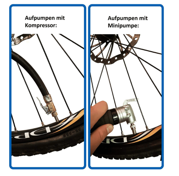 【BQ】Cykelventiladapter för luftpump / Set om 15 delar 72