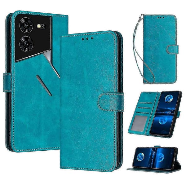 För TECNO Pova 5 Pro 4G-skal Läderställ Stötsäkert Mobilskal med Plånbok - B Multicolor Style A