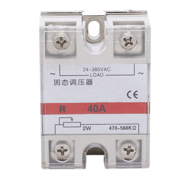 Solid State Spændingsregulator SSVR 40A 24-380VAC AC Spændingsmodstandsregulering
