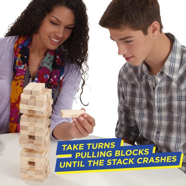 【BQ】Klassisk Jenga-spil, Stabelspil med træklodser