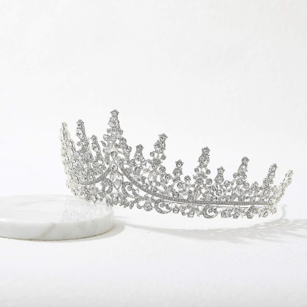 Crystal Wedding Tiara For Women, Royal Queen Crown Pannband, Rhinestone Princess Håraccessoarer