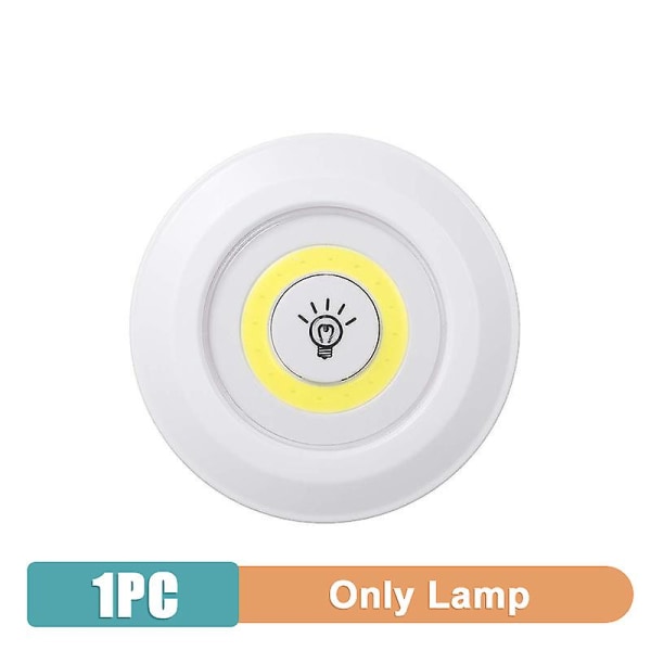 3w Super Bright Cob Under skåp Light Led Trådlös Fjärrkontroll Dimbar garderob Nattlampa Hem Sovrum Kök Nattlampa Only Lamp Cold white light