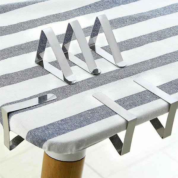 Säädettävä ruostumattomasta teräksestä valmistettu cover Jumbo Clips -pidike 12PCS