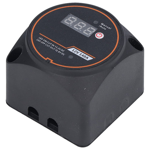 Dobbelt batterirelæ Split Isolator Vandtæt Digital Display 12V 140A til Bil Båd