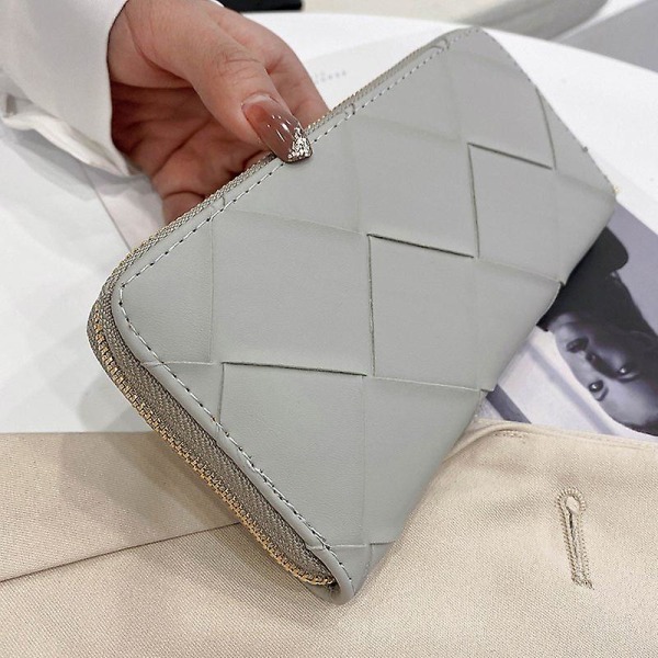 Högkvalitativ lång plånbok Kvinnor Plånböcker Myntplånbok Korthållare Plånböcker Kvinnlig Clutch Pengar Väska Pu Läderplånbok Black