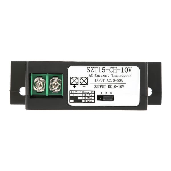 AC Strømtransduser Sender Strøm Gjensidig Induktor AC 0‑50A til DC 0‑10V SZT15‑CH‑10V
