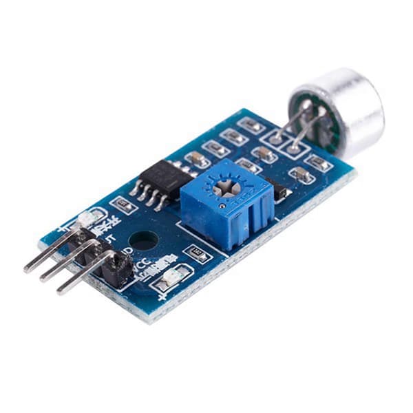 2X 3.3V/3.5V LM393 Mikrofonforstærker Lydsensor MIC Stemmemodul til Arduino Blue