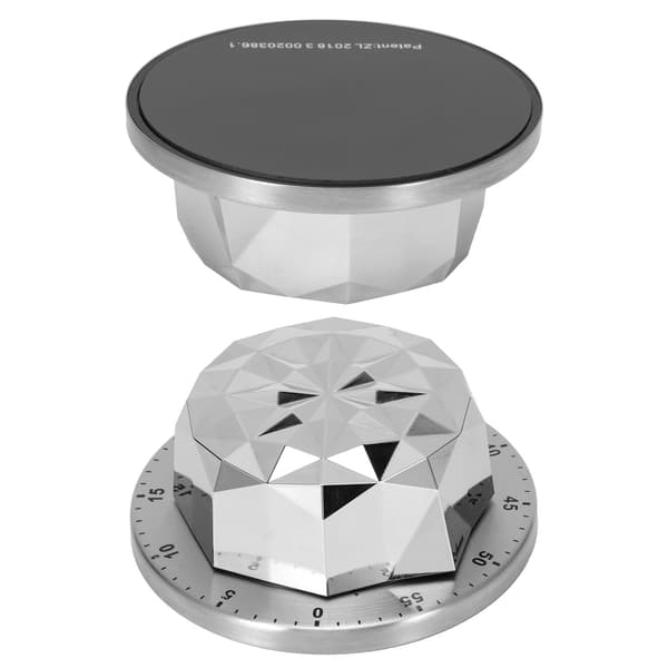 Magnetisk Mekanisk Timer Rustfritt Stål Matlaging Baking Nedtelling Påminnelse