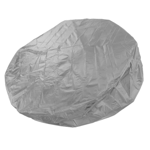 Runt badkarsskydd för utomhusbruk 190 Silver Polyester Taft Vattentätt Jacuzziskydd 210x30cm Grå
