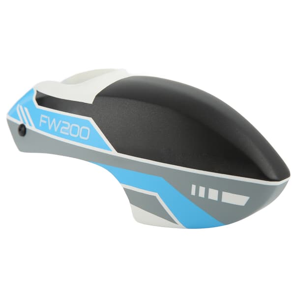 RC Helikopter Hoveddæksel Canopy Shell til Fly Wing FW200 Fjernstyret Helikopter Blå