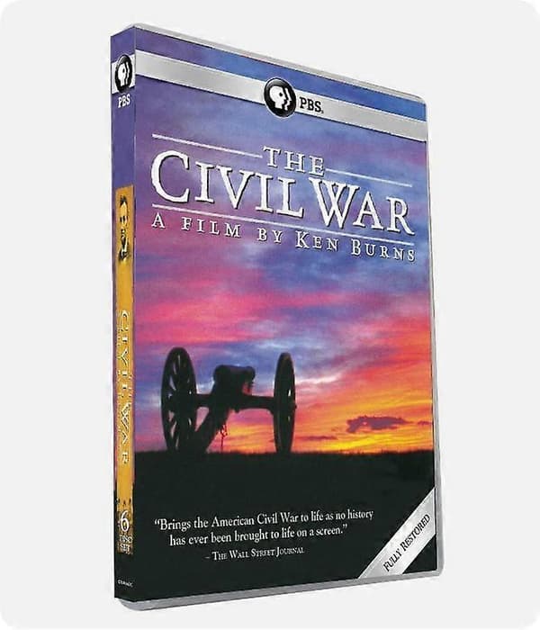 【BQ】Ken Burns: Borgerkrigen (DVD, 6-disc sæt, 25-års jubilæumsudgave) engelsk version