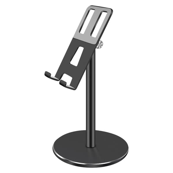 Justerbar universaltelefonholder til skrivebordet - Sort