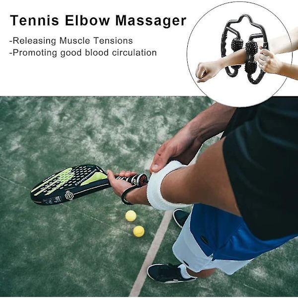 Dual Muscle Roller, Manuell Ben Roller Reparation Arm Vad Lår Armbåge Deep Tissue Cellulit Massager Trigger Point Foam Roller Massage Tool