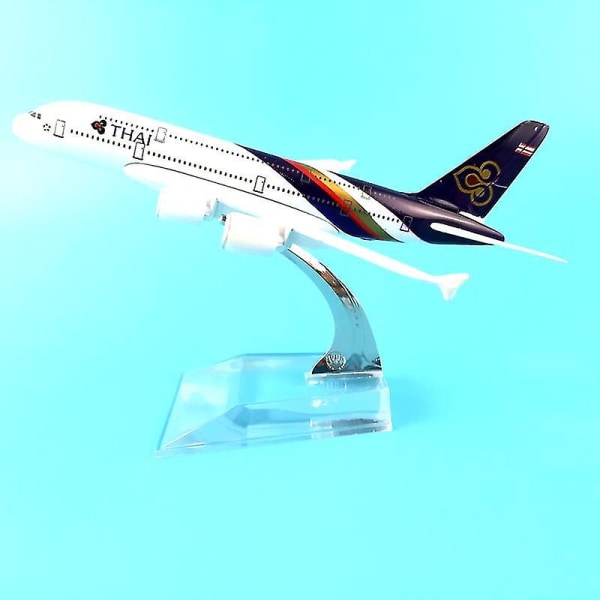 Hhcx-airlines Boeing 747 A038 Boein787 Aircraft Model Simulering 16 Cm Legeret julelegetøjsgave til børn THAI