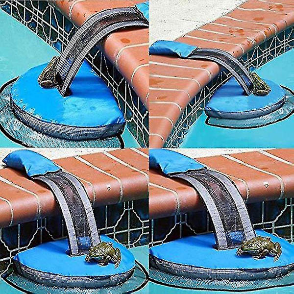 Animal Saving Escape Ramp for Pool Flydende rampe redder Frog Log Pad Pool Animal Saver