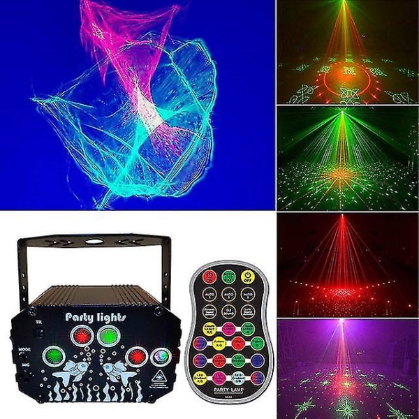 Led Dj Laser Party Light Northern Lights Aurora Pattern USB Strobe Laser Lights 98 Pattern For Club Xmas Birthday Scen Project USB Rechargeable