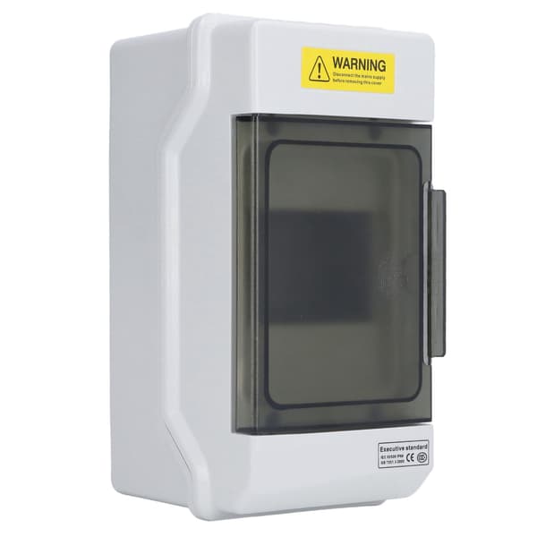 Kopplingsdosa Vattentät 4-vägs Plast Junction Box Transparent Lock DIN-skenfäste