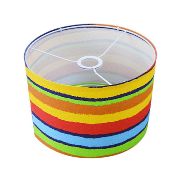 Enkel tyglampskärm Clip On Drum Lampskärm för matsalen Colorful Colorful 300mm x 200mm
