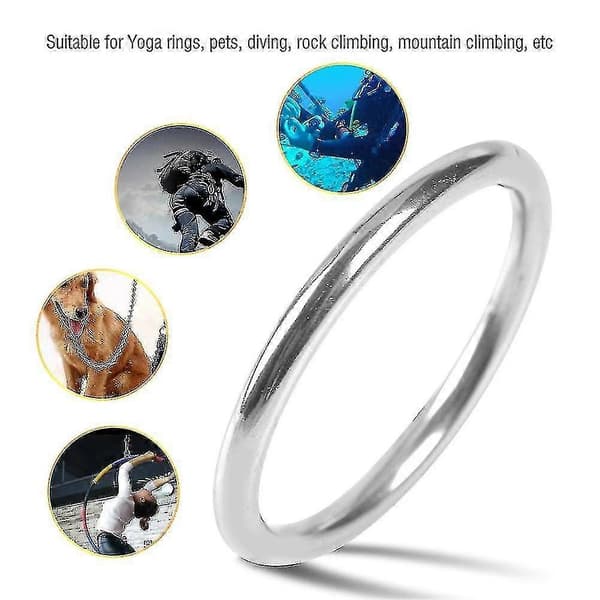 304 Rustfritt Stål Båt Marine Sveiset Ring O Rund Ring Polert Sirkel inner diameter 100mm Wire diameter 10mm