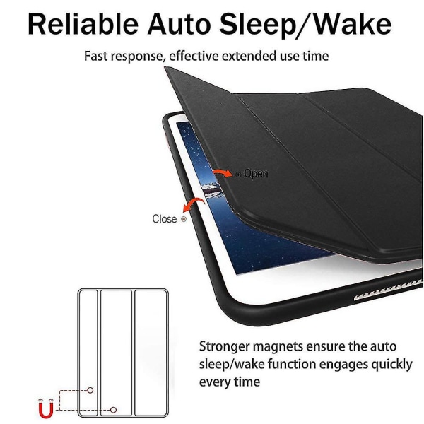 Smart Case Ipad Air 2:lle, Smart Case cover läpikuultava himmeä selkä