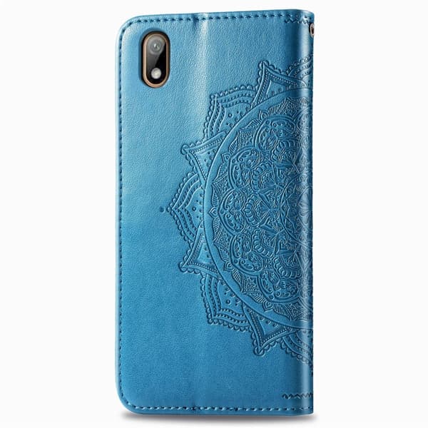 【BQ】Huawei Y5 (2019) - Pung etui Mandala - Blå Blå Blue Blå