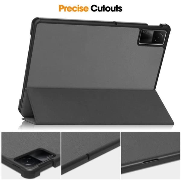 Stødsikkert etui - Xiaomi - Redmi Pad SE - 11-tommer - Ultratyndt - Grå - PU-læder