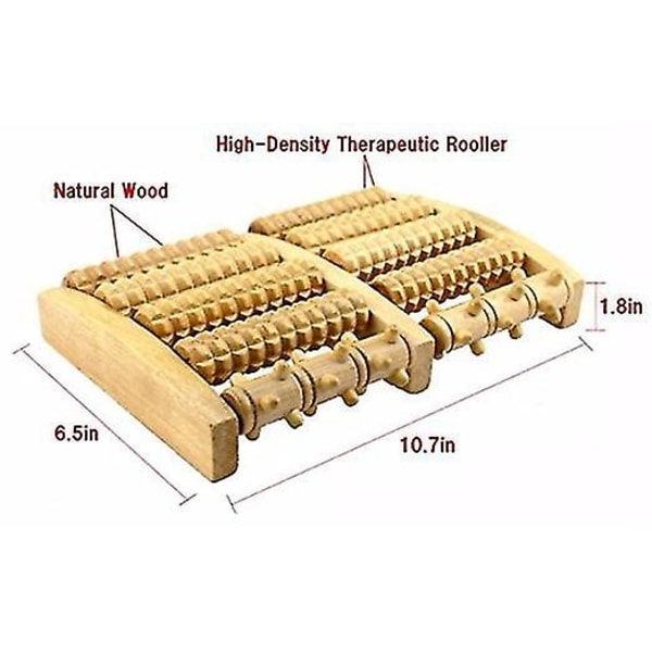 Dual Foot Massager Roller, lindra Plantar Fasciitis, Shiatsu Akupressur Avslappning