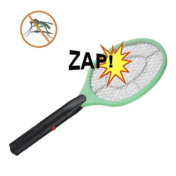 Sähköinen hyttysmailan tappaja Sähköinen kärpässylinteri rasvakeitin Lentää johdoton akku Virta Bug Zapper Hyönteiset maila tappaa kotihävikin blue