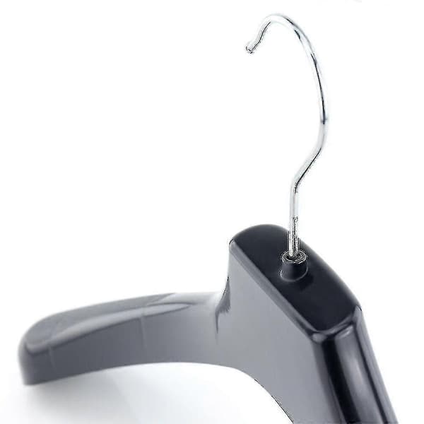 Extra breda, starka, svarta plastgalgar för vuxenskjortklänning - 50 cm 5PC