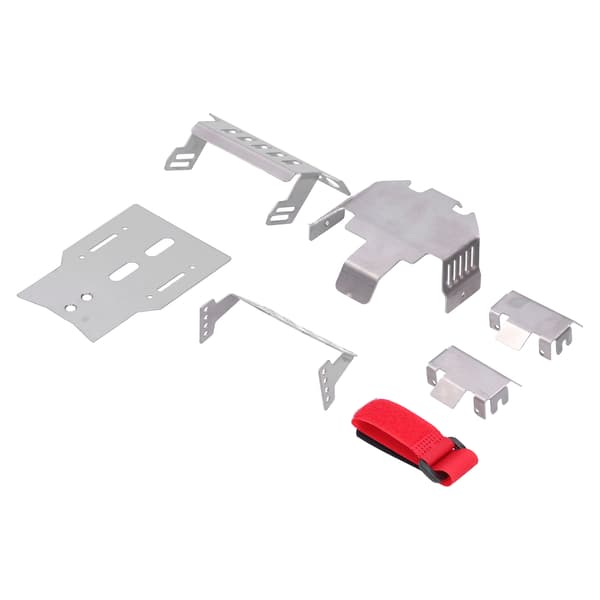 Rostfritt Stål Chassi Pansar Botten Skyddsplatta för Traxxas TRX4 82056 4 RC Bil