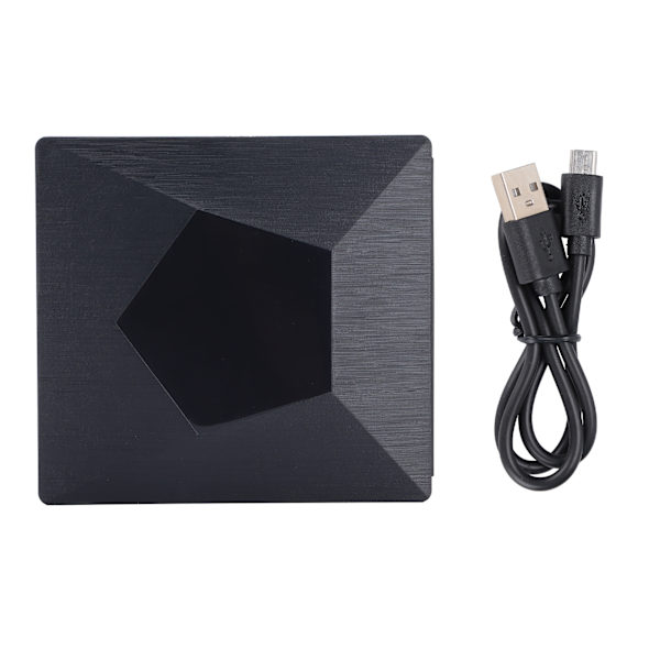 Ekstern USB 3.0 Type C DVD CD-drev til bærbar desktop, sort