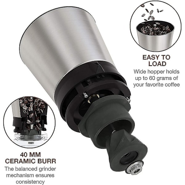 Hand kaffebönkvarn med avtagbar behållare