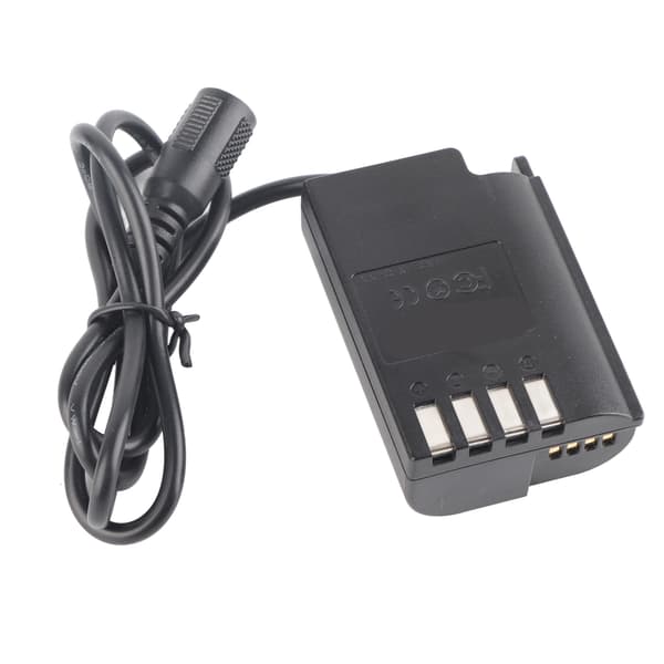 BLK22 DC-kobling Dummy Batteri Strømforsyningssett for DCS5 S5K Fullformat Speilreflekskamera 100240V (EU-plugg)