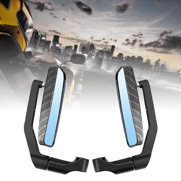 Motorcykelbackspeglar - Antireflex aluminium, 2st