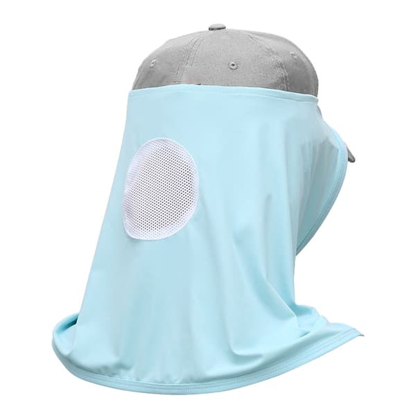 Polyester Kylande Andningsbart Sol UV-Skydd Huvud Nackskydd Utomhussporter Blå