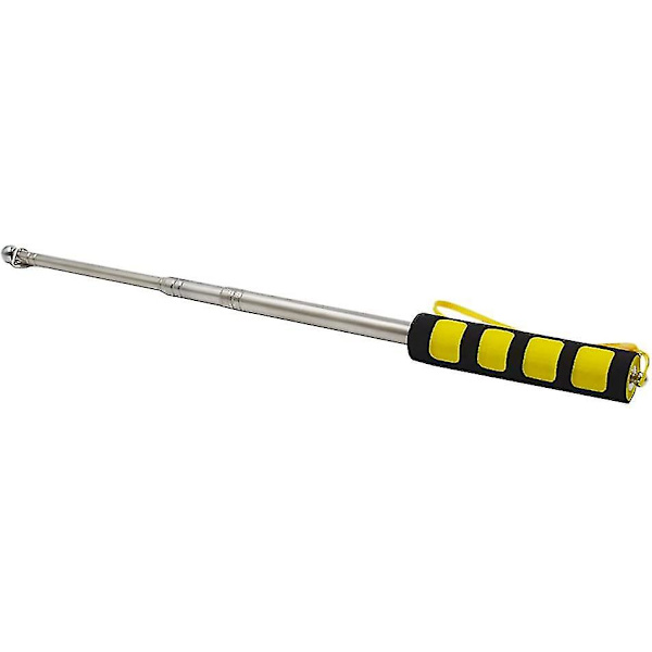 Handhållen flaggstång i rostfritt stål Bärbar flaggstång 120 cm förlängbar flagga Stickyellow