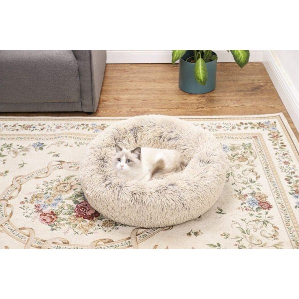 Luksus Donut Cat Hunde Senge, Varm Seng til Hunde/Hvalpe/Katte Kan maskinvaskes