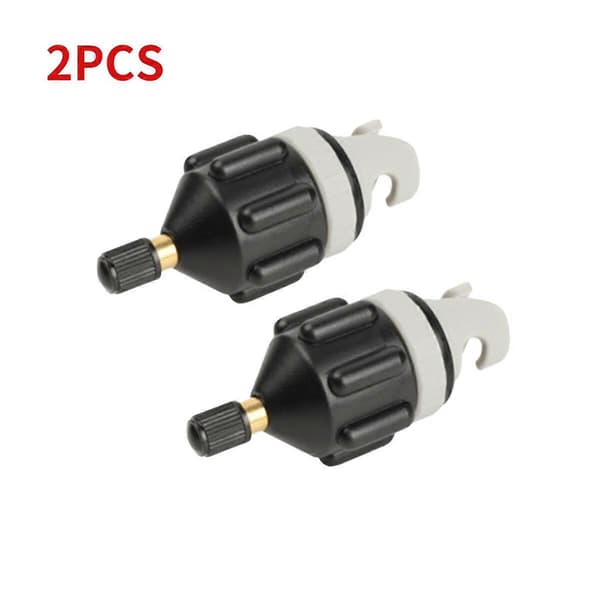 1-10 st luftventiladapter slitstark roddbåt lon kajak uppblåsbar pumpadapter för SUP-bräda kajakdelar tillbehör 2Pcs Black