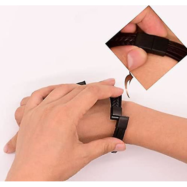 Nya herrarmband inspirerande läderarmband för män Vattentäta armband för män Fantastiska julklappar