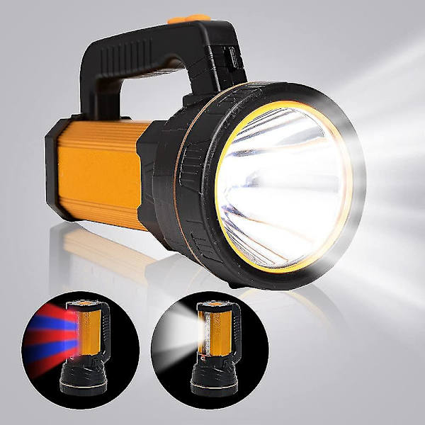 Ultra kraftfull led-ficklampa USB uppladdningsbar ficklampa, stor ljus hög lång räckvidd, för hushållscamping nödsituation