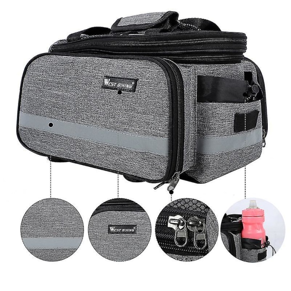 Sykkeltaske stativ bag Gray