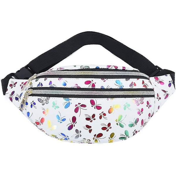 Bum Waist vedenpitävä nahkalaukku tytöille White
