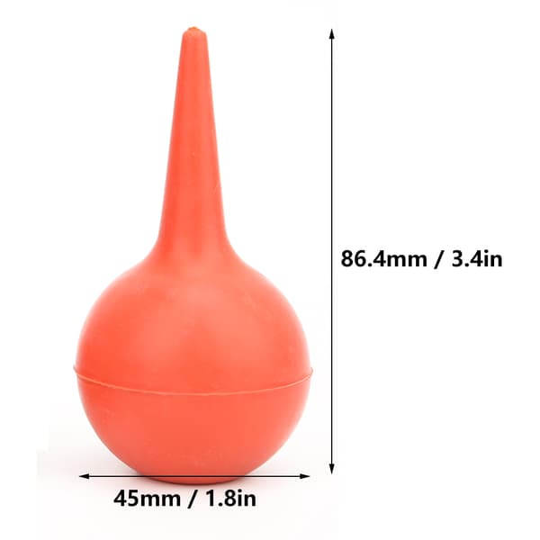 3 st 30 ml öronspolningsboll i gummi, blåslabb, sugboll, laboratorieverktyg 3 st 30 ml