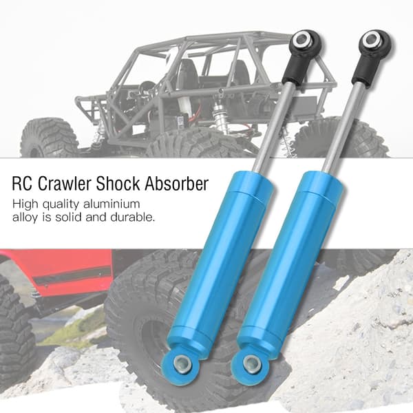 2 stk. RC Bil 112mm Støddæmper til Axial Wraith AX90056 1:10 Crawler Blå