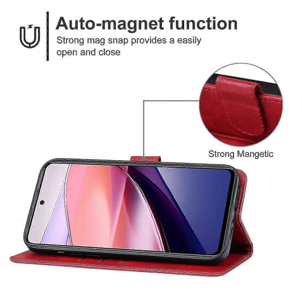 Läderfodral för ZTE nubia Focus - JV Red