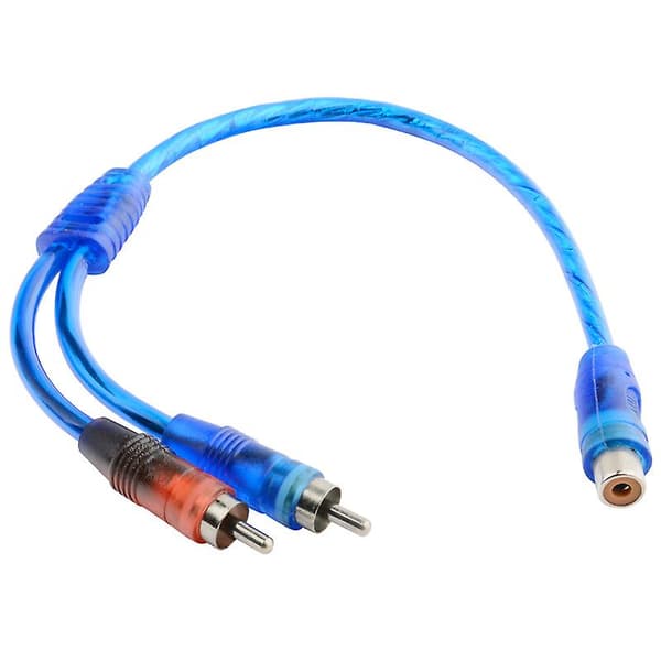 Én til To Lydkabel 1RCA Hun til 2RCA Han AV-kabel Én